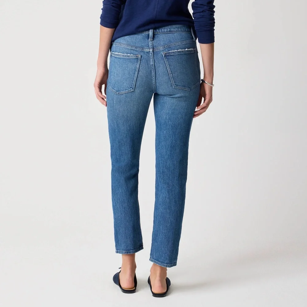 J Crew NWT 26 Slim Boyfriend Jeans Clear Lake Wash - Picture 6 of 8